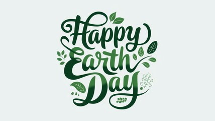 Obraz premium Happy Earth Day celebration, eco-friendly message, environmental awareness, sustainable living, nature appreciation, green lifestyle, spring vibes, global activism.