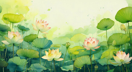 lotus painting