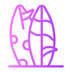 surfing gradient icon