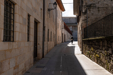 Obraz premium Street in the Historic Center of Agurain-Salvatierra. Alava. Basque Country