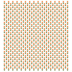 a pattern of orange and green tulips