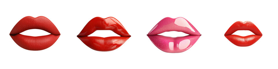 Alluring seductive and captivating lips in various shades of red and pink showcasing the power of makeup and personal style to enhance one s natural beauty and exude confidence