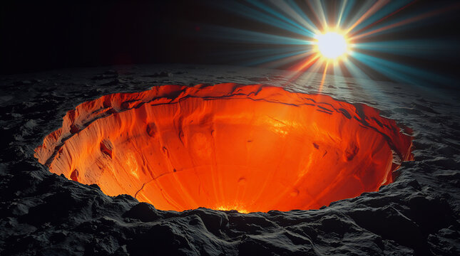 Experimental physics scene with antihydrogen, lunar regolith, and Cherenkov radiation