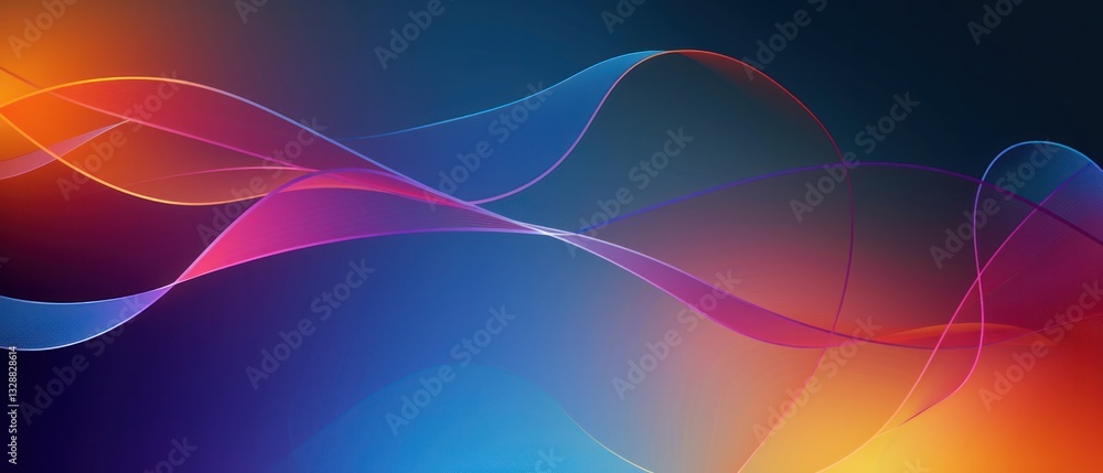 Aufkleber abstract flow curve wave swirl curl turbulence colors shapes perfect wallpaper mix minimal modern sm