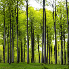 morning in the forest
