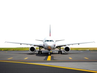 Airplane on Runway - Travel Preparation Mockup