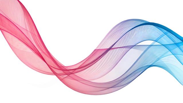 png Flowing Curves: A graceful dance of color wave unfolds, featuring intertwined ribbons of vibrant red and cool blue in a mesmerizing display of fluidity and artistic expression.