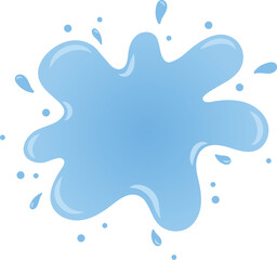 blue water splash illustration