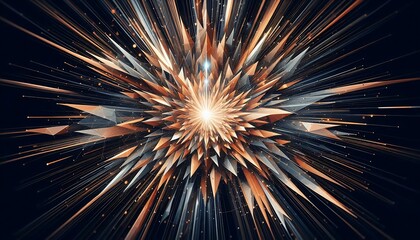 Dynamic Symmetry: A Visual Symphony of Light and Triangles