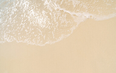 sandy beach view from above