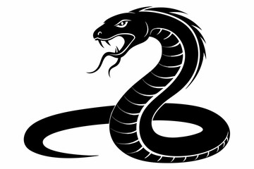 snake line art silhouette vector illustration
