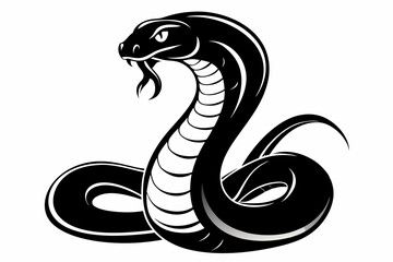 snake line art silhouette vector illustration