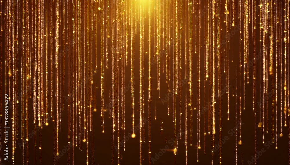 Poster abstract animation of binary code cascading down like digital rain
