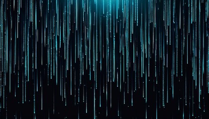 Fototapeta premium abstract animation of binary code cascading down like digital rain