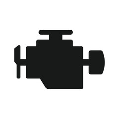 The image contains a collection of black and white car service and maintenance icons. These icons represent various automotive-related concepts.