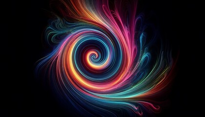 Radiant Whirlwind: A Symphony of Light and Color