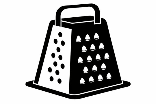 recommend clip art: electric cheese grater line art silhouette vector illustration