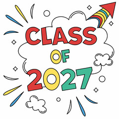 Explosive Class of 2027 Graduation Design