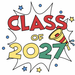 Explosive Class of 2027 Graduation Design