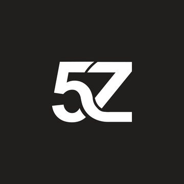 Outstanding trendy 5Z letter vector logo design.
