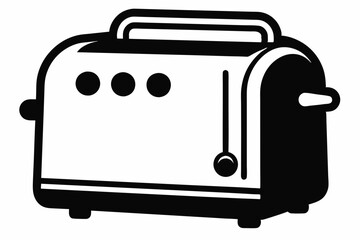 toaster line art silhouette vector illustration