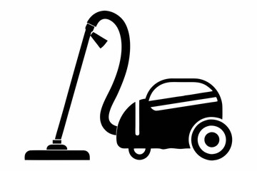 vacuum cleaner line art silhouette vector illustration