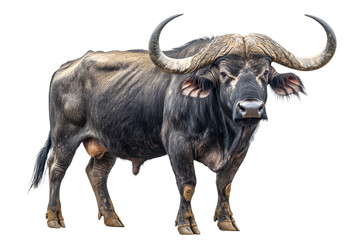Naklejka premium African buffalo standing confidently in a natural pose