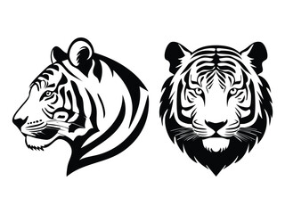 tiger Silhouette black style