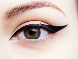 Obraz premium eyeliner makeup 