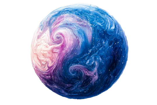 Swirling colors of the galaxy in vibrant hues