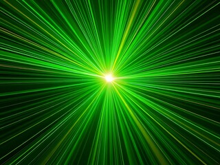 Green Laser Burst Abstract Background, Concentric Lines, Light Burst, Energy, Power, Technology, Futuristic Design