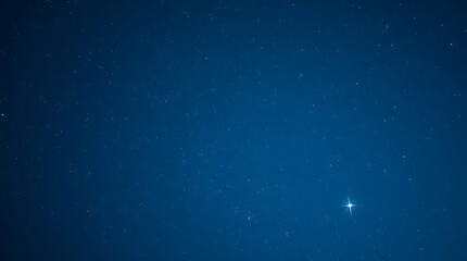 blue night sky milky way and star on dark background with noise and grain, Created with generative AI.