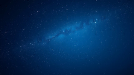 Fototapeta premium blue night sky milky way and star on dark background with noise and grain, Created with generative AI.