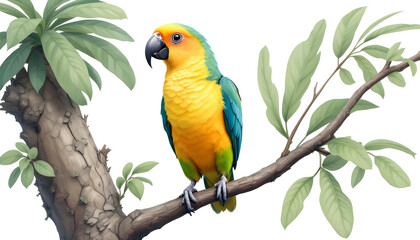 Obraz premium blue and yellow macaw