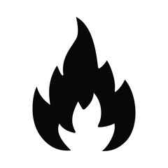 Fire silhouette icon, Fire symbol, Fire flame icon design 