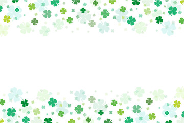 Shamrock March Ireland Celtic Clover Leprechaun St Patricks Day Border Frame Background