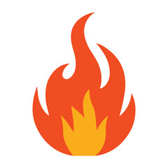 Fire red icon, Fire flame icon, Fire symbol 2