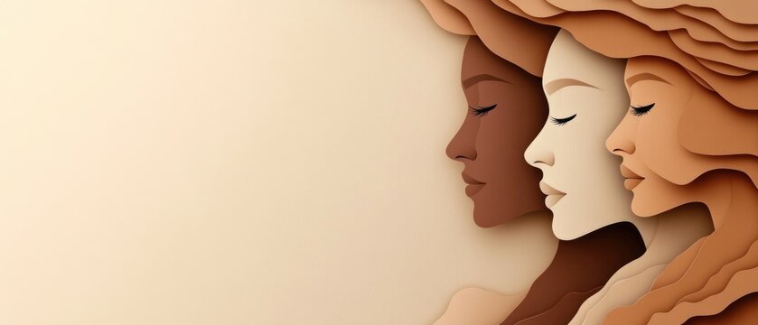 Group portrait of women wearing handmade paper masks