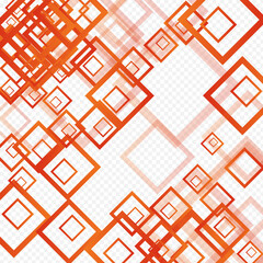 Orange Tile Technology Vector Transparent