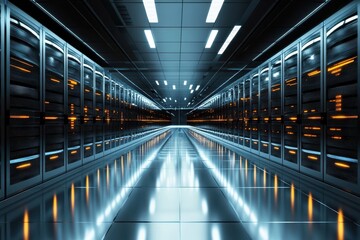 Obraz premium Modern High-Tech Distribution Center for Innovative Products: Efficiency Meets Cutting-Edge Design