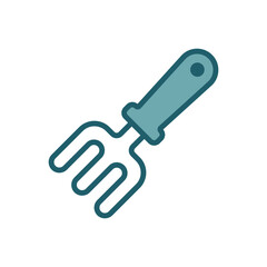 rake icon vector design template simple and clean
