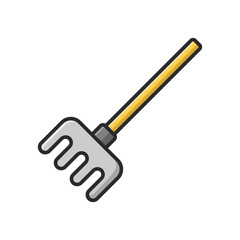 rake icon vector design template simple and clean