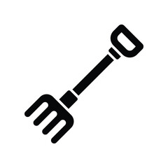 rake icon vector design template simple and clean