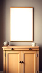 Mock Up Poster Vintage Pastel Hipster Minimalist
