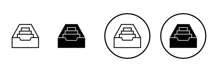 Archive folders icon vector. Document vector icon. Archive storage icon.