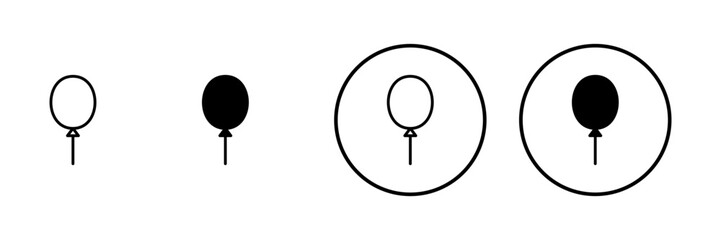 Balloon icon vector. Party balloon sign and symbol
