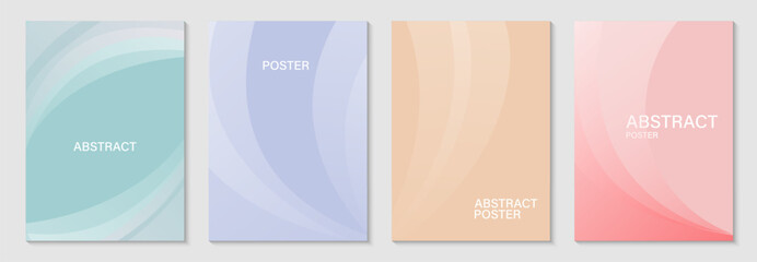 Abstract colorful background for cover, flyer, poster, brochure, business card. Vector set.