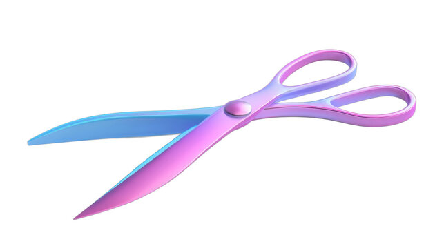 Colorful scissors with a sleek design for crafts