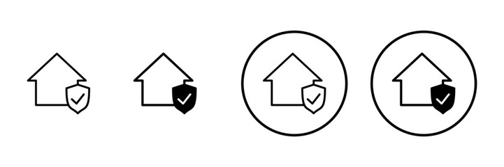 Obraz premium home insurance icon vector. home protection sign and symbol