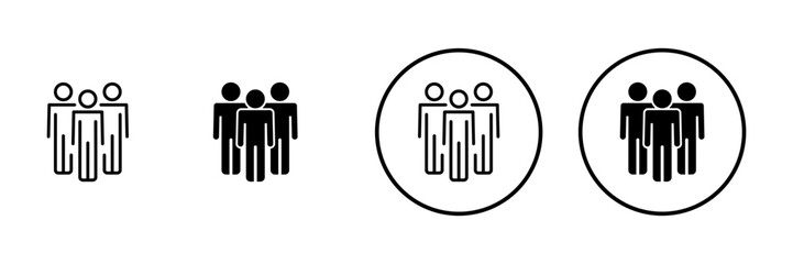 people icon vector. person sign and symbol. User Icon vector